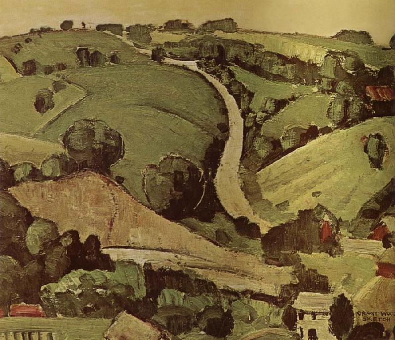 Grant Wood The Stone of Wall